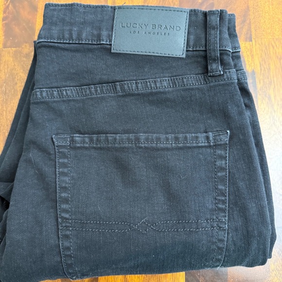 Lucky Brand Mens 412 Athletic Slim Jeans Black Wash Size 32x32 - Picture 2 of 9